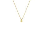 Kette mit Anhänger Hortina von BERND WOLF aus 24-Karat-goldplattiertem Sterlingsilber mit Zirkonia, Designlinie Hortensia.