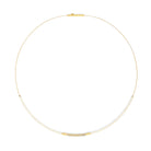 Collier Senbo von BERND WOLF aus 24-Karat-goldplattiertem Sterlingsilber mit Süßwasserperle, Designlinie Sentro.
