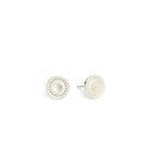 Ohrstecker Cavi von BERND WOLF aus 925er Sterlingsilber mit Zirkonia, Designlinie Concave.