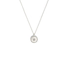 Kette mit Anhänger Pirouetta von BERND WOLF aus 925er Sterlingsilber mit Zirkonia, Designlinie Pirouette.