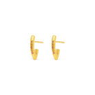 Ohrstecker Starsa von BERND WOLF aus 24-Karat-goldplattiertem Sterlingsilber mit Turmalin, Designlinie Sentro.