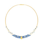 Collier Aquensa von BERND WOLF aus 24-Karat-goldplattiertem Sterlingsilber.