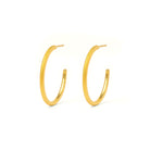 Creolen Creolino von BERND WOLF aus 24-Karat-goldplattiertem Sterlingsilber, Designlinie Basics.
