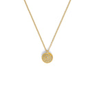 Kette mit Anhänger Spirola von BERND WOLF aus 24-Karat-goldplattiertem Sterlingsilber mit Zirkonia, Designlinie Maritim.