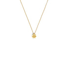 Kette mit Anhänger Hortensia von BERND WOLF aus 24-Karat-goldplattiertem Sterlingsilber mit Zirkonia, Designlinie Hortensia.