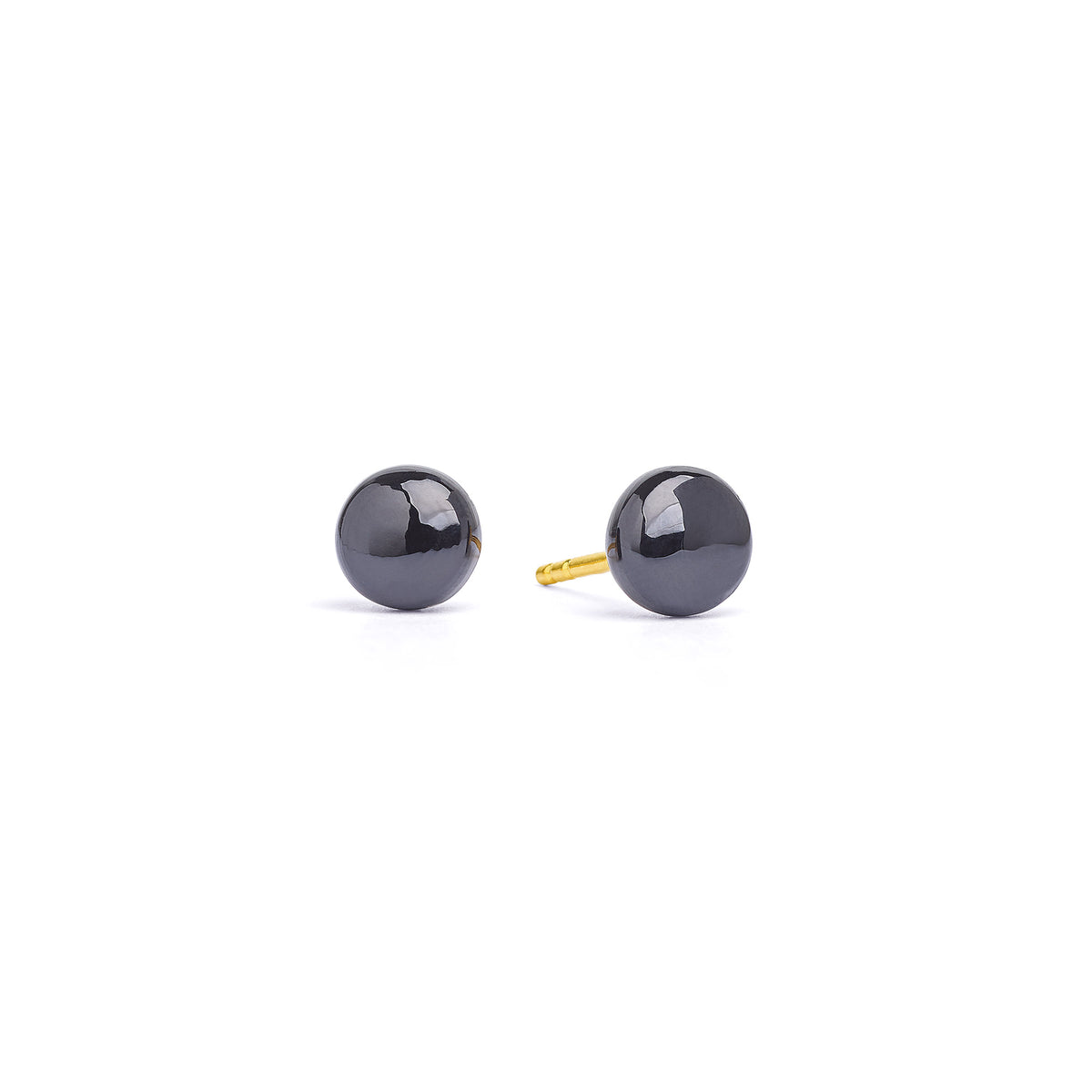 Ohrstecker Goa von BERND WOLF aus 24-Karat-goldplattiertem Sterlingsilber mit Spinell, Designlinie Specials.