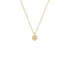 Kette mit Anhänger Pirouelli von BERND WOLF aus 24-Karat-goldplattiertem Sterlingsilber mit Zirkonia, Designlinie Pirouette.