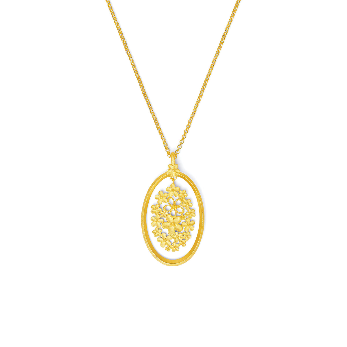 Anhänger Bouqueras von BERND WOLF aus 24-Karat-goldplattiertem Sterlingsilber.