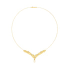 Collier Liamesa von BERND WOLF aus 24-Karat-goldplattiertem Sterlingsilber mit Süßwasserperle, Designlinie Flowertimes.