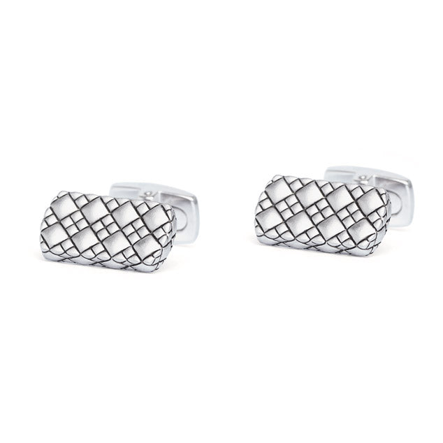 Manschettenknöpfe Lauriel von BERND WOLF aus Silber-rhodiniert mit Silber rhodiniert, Designlinie Lobos.