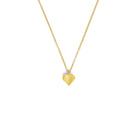 Kette mit Anhänger Corasino von BERND WOLF aus 24-Karat-goldplattiertem Sterlingsilber mit Zirkonia, Designlinie Love.