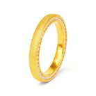 Ring Sidekick von BERND WOLF aus 24-Karat-goldplattiertem Sterlingsilber mit Zirkonia, Designlinie Basics.
