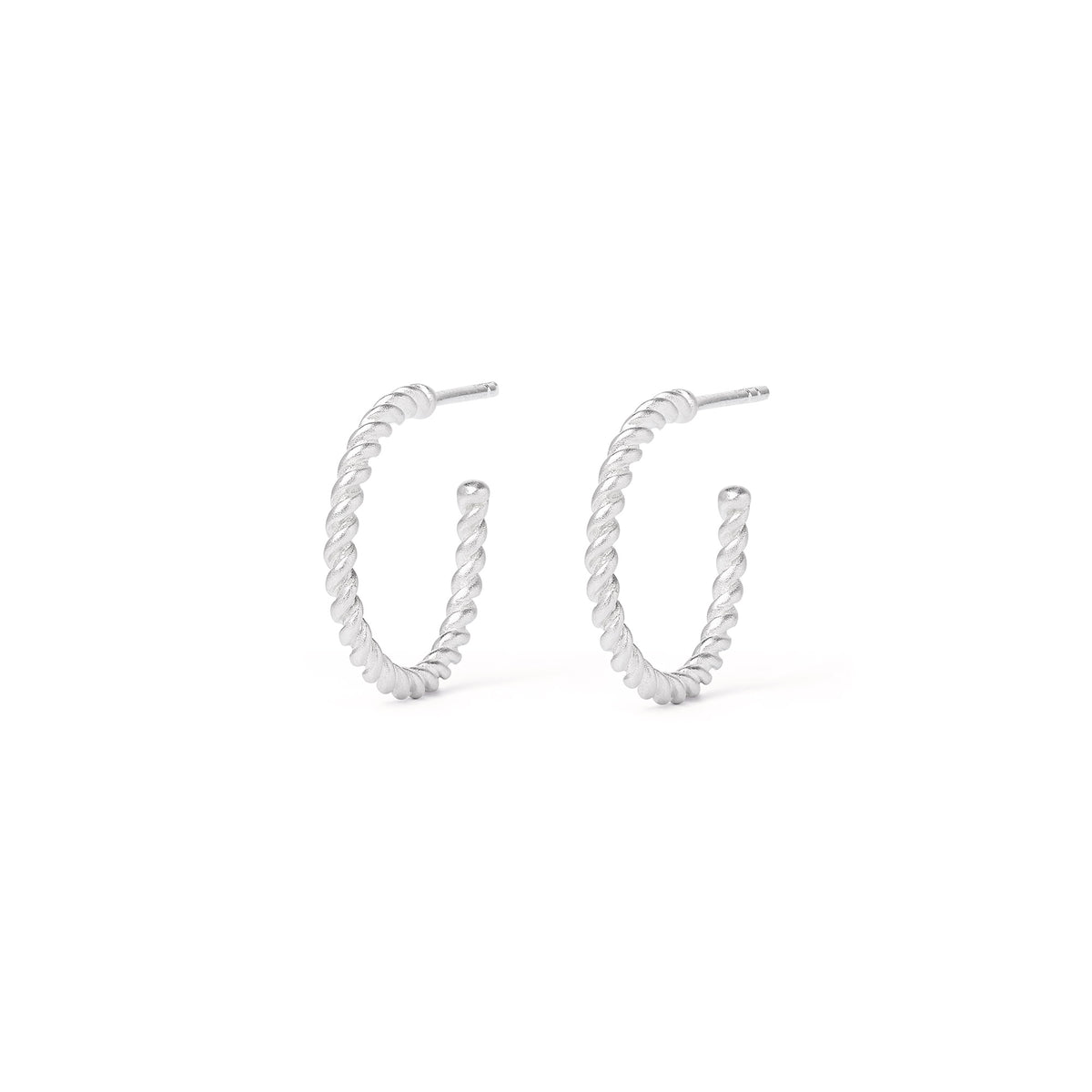 Creolen Florenzo von BERND WOLF aus 925er Sterlingsilber, Designlinie Twisted.