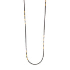 Halskette Landelon von BERND WOLF aus 24-Karat-goldplattiertem Sterlingsilber mit Spinell, Designlinie Cleopatra.