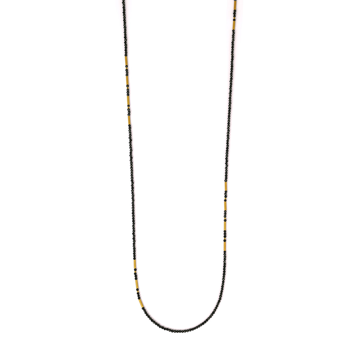 Halskette Landelon von BERND WOLF aus 24-Karat-goldplattiertem Sterlingsilber mit Spinell, Designlinie Cleopatra.