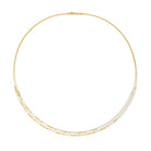 Collier Clinni von BERND WOLF aus 24-Karat-goldplattiertem Sterlingsilber mit Süßwasserperle, Designlinie Cleopatra.