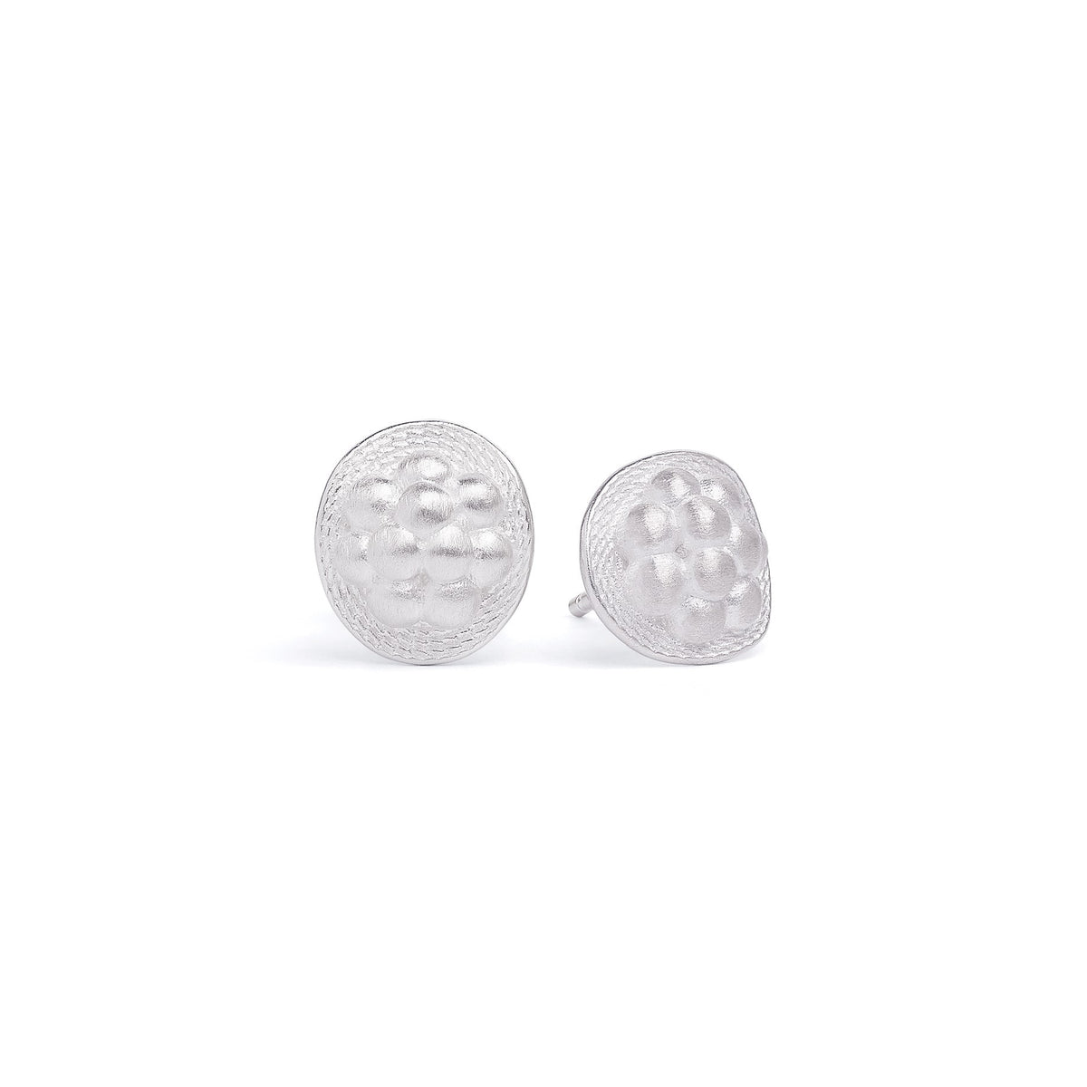 Ohrstecker Bollenhut von BERND WOLF aus 925er Sterlingsilber, Designlinie Bergwelt.