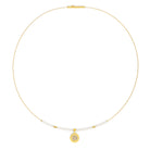 Collier Pirondi von BERND WOLF aus 24-Karat-goldplattiertem Sterlingsilber mit Süßwasserperle.