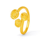 Ring Rosalita von BERND WOLF aus 24-Karat-goldplattiertem Sterlingsilber, Designlinie Rose.