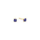 Ohrstecker Brilliani von BERND WOLF aus 24-Karat-goldplattiertem Sterlingsilber mit Lapislazuli, Designlinie Brilliana.