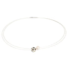 Collier Teamplay von BERND WOLF aus 925er Sterlingsilber mit Süßwasserperle, Designlinie Orbit.