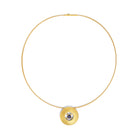 Collier Celesta von BERND WOLF aus 24-Karat-goldplattiertem Sterlingsilber mit Lapislazuli.