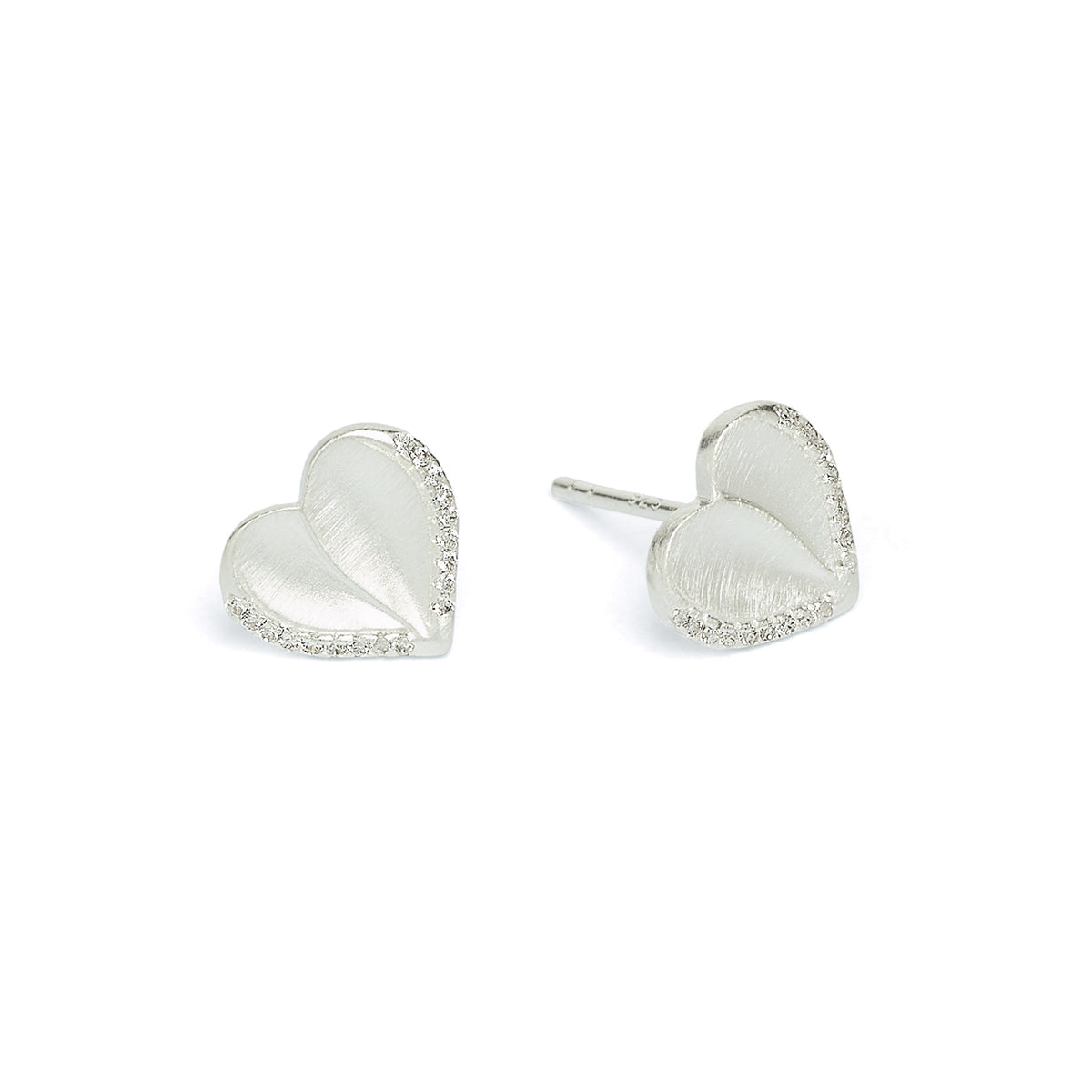 Ohrstecker Corasini von BERND WOLF aus 24-Karat-goldplattiertem Sterlingsilber mit Zirkonia, Designlinie Love.