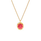 Kette mit Anhänger Bollenhut von BERND WOLF aus 24-Karat-goldplattiertem Sterlingsilber, Designlinie Bergwelt.